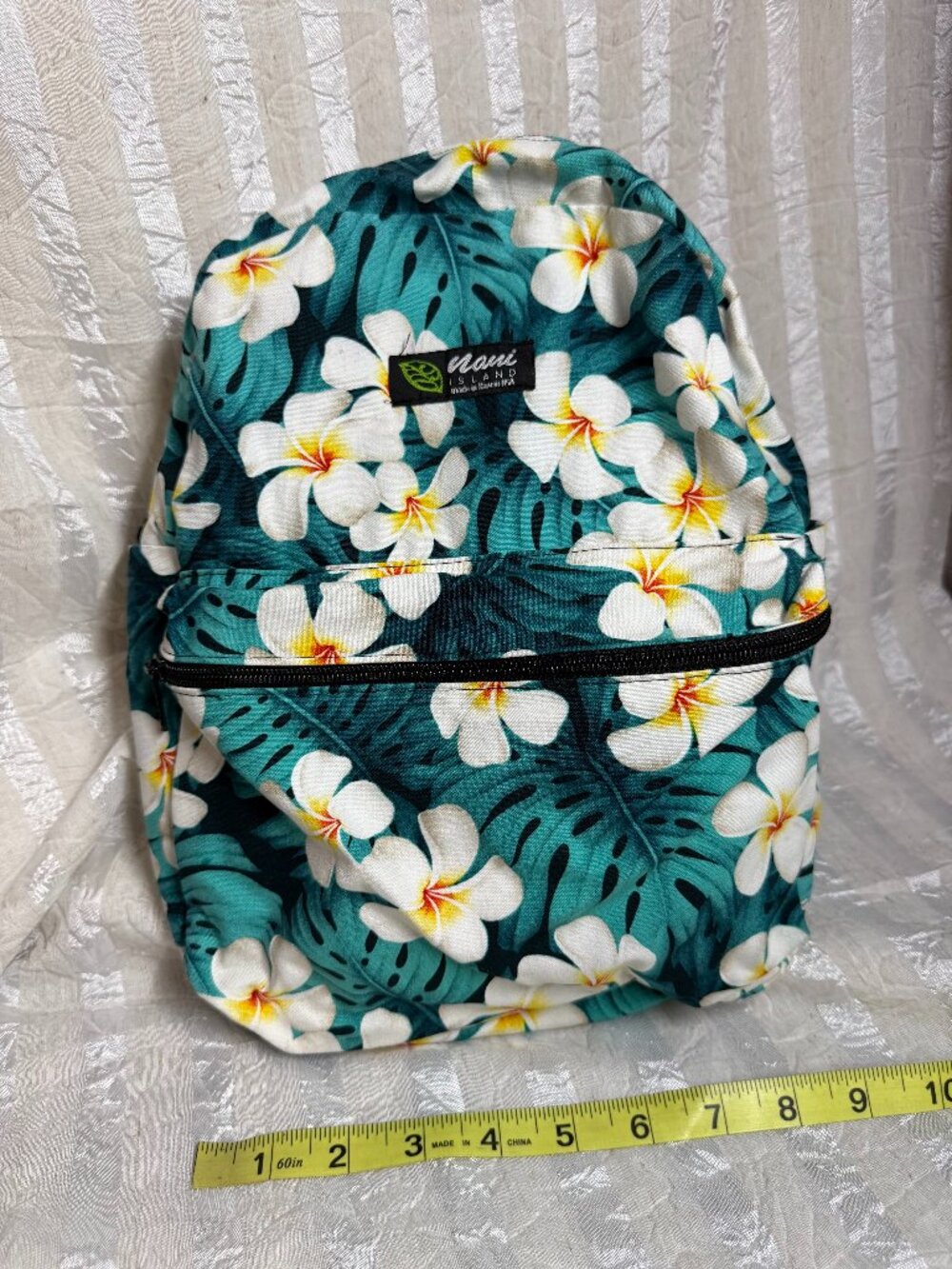 Nani Island Tropical Plumeria Mini Backpack Hawaii USA